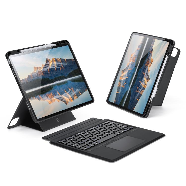 DUX DUCIS DK Series Backlight Magnetic Wireless Keyboard Vegan Leather Tablet Case, For iPad Pro 13 2025 / 2024, For iPad Pro 11 2025 / 2024, For iPad 2025 / 2022, For iPad Air 11 2025 / 2024, For iPad Air 13 2025 / 2024                                ...