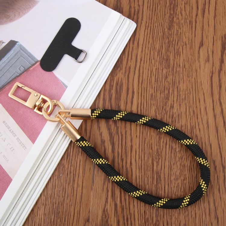 Gold-Tone Buckle Short Phone Lanyard Wrist Strap