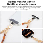 Gold-Tone Buckle Short Phone Lanyard Wrist Strap