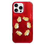 Rounded Edge IMD Pattern TPU Phone Case, For iPhone 16 Pro Max, For iPhone 16 Pro, For iPhone 16