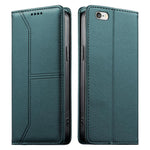 스티치 라인 자석 RFID 비건 가죽 폰 케이스, iPhone X / XS용, iPhone XR용, iPhone XS Max용, iPhone 8 Plus / 7 Plus용