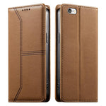 스티치 라인 자석 RFID 비건 가죽 폰 케이스, iPhone X / XS용, iPhone XR용, iPhone XS Max용, iPhone 8 Plus / 7 Plus용