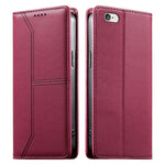 스티치 라인 자석 RFID 비건 가죽 폰 케이스, iPhone X / XS용, iPhone XR용, iPhone XS Max용, iPhone 8 Plus / 7 Plus용