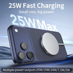 QI2 25W USB-C / 타입-C 인터페이스 휴대용 자석 무선 충전기
