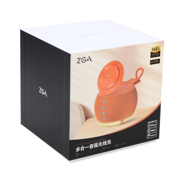 ZGA WX08 다기능 블루투스 스피커 15W 무선 휴대폰 시계 충전기, WX08