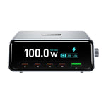 WXL-60D 2.3인치 스마트 디스플레이 GaN 고출력 데스크탑 충전 스테이션, WXL-60D