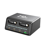 WXL-60E 210W 6-in-1 데스크탑 멀티 포트 충전 스테이션 내장 듀얼 텔레스코픽 케이블, WXL-60E
