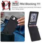 레트로 인조 가죽 분리형 스프링 카드 지갑 자석 RFID 휴대폰 케이스, 아이폰 17e / 16e용, 아이폰 17 프로 맥스용, 아이폰 17 프로용, 아이폰 15 플러스용, 아이폰 15용, 아이폰 14 플러스용, 아이폰 14 / 13용, 아이폰 12 / 12 프로용