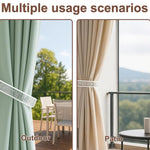 1 Pair/Pack Clear Acrylic Curtain Tieback Holder Curtain Clips, Support Drill-free and Drilled Installation