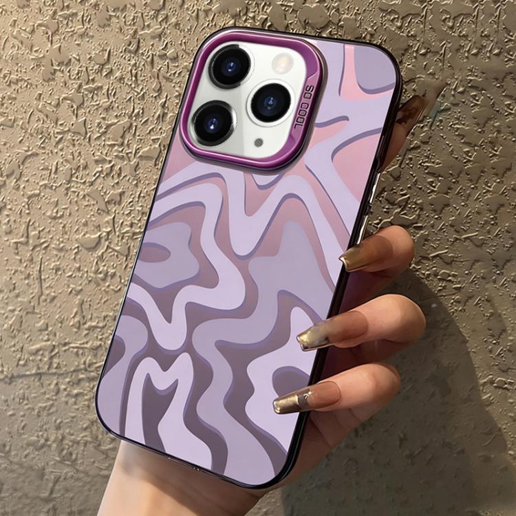 물결 무늬 패턴 무광 IMD 2-in-1 PC 폰 케이스, iPhone 11용, iPhone 11 Pro용, iPhone X / XS용, iPhone XR용, iPhone XS Max용, iPhone 8 Plus / 7 Plus용