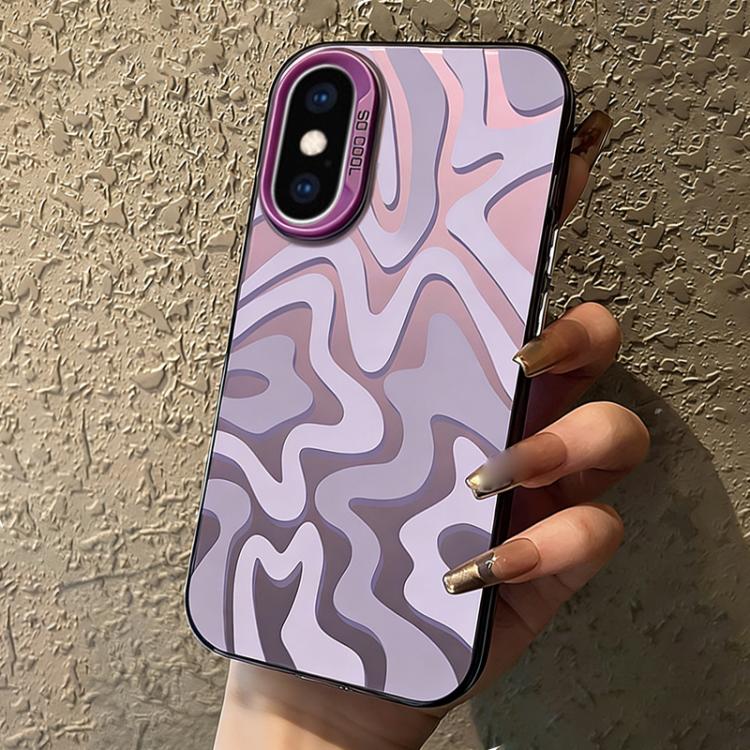 물결 무늬 패턴 무광 IMD 2-in-1 PC 폰 케이스, iPhone 11용, iPhone 11 Pro용, iPhone X / XS용, iPhone XR용, iPhone XS Max용, iPhone 8 Plus / 7 Plus용