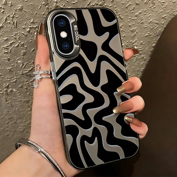 물결 무늬 패턴 무광 IMD 2-in-1 PC 폰 케이스, iPhone 11용, iPhone 11 Pro용, iPhone X / XS용, iPhone XR용, iPhone XS Max용, iPhone 8 Plus / 7 Plus용