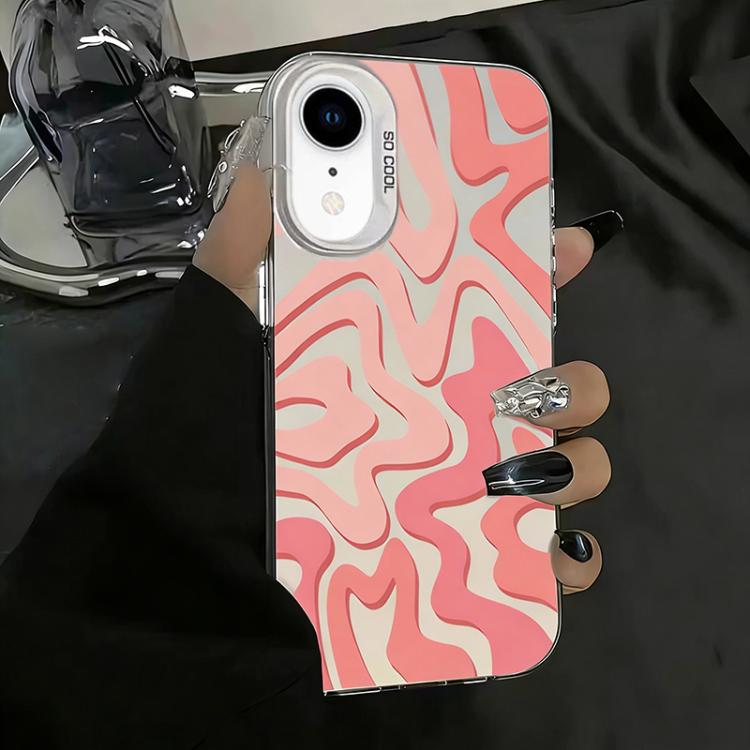 물결 무늬 패턴 무광 IMD 2-in-1 PC 폰 케이스, iPhone 11용, iPhone 11 Pro용, iPhone X / XS용, iPhone XR용, iPhone XS Max용, iPhone 8 Plus / 7 Plus용