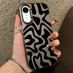 물결 무늬 패턴 무광 IMD 2-in-1 PC 폰 케이스, iPhone 11용, iPhone 11 Pro용, iPhone X / XS용, iPhone XR용, iPhone XS Max용, iPhone 8 Plus / 7 Plus용