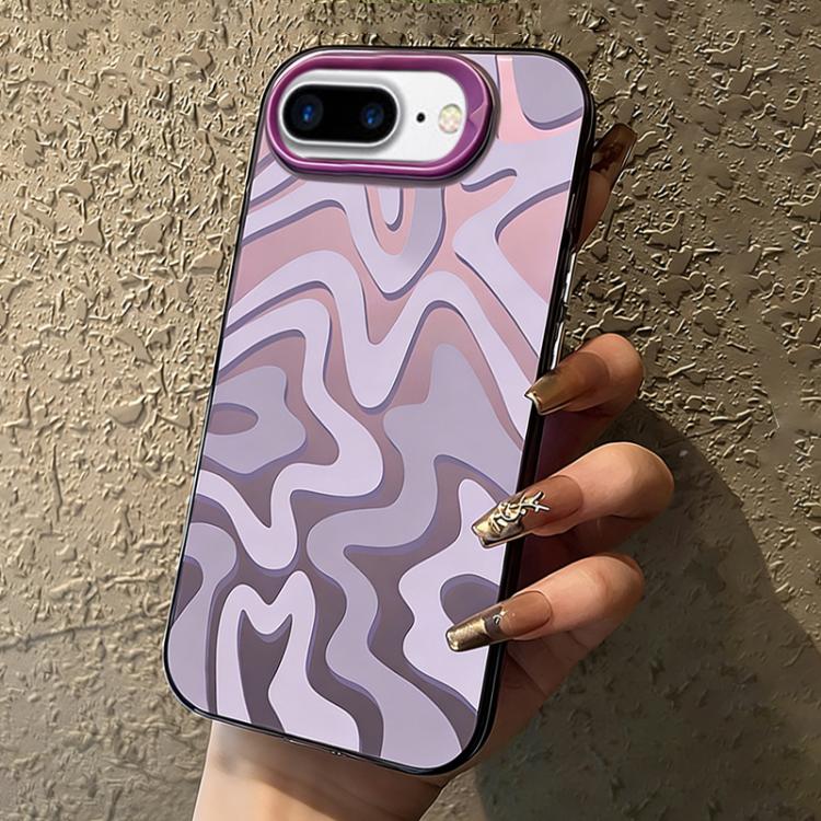 물결 무늬 패턴 무광 IMD 2-in-1 PC 폰 케이스, iPhone 11용, iPhone 11 Pro용, iPhone X / XS용, iPhone XR용, iPhone XS Max용, iPhone 8 Plus / 7 Plus용