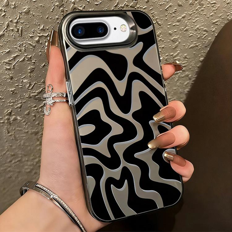 물결 무늬 패턴 무광 IMD 2-in-1 PC 폰 케이스, iPhone 11용, iPhone 11 Pro용, iPhone X / XS용, iPhone XR용, iPhone XS Max용, iPhone 8 Plus / 7 Plus용
