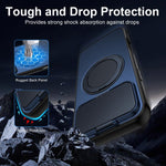 ShellGod Magnetic Rotation Holder Lens Shield PC TPU Hybrid Phone Case, For iPhone 17 Pro Max, For iPhone 17 Pro