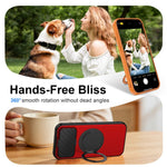 ShellGod Magnetic Rotation Holder Lens Shield PC TPU Hybrid Phone Case, For iPhone 17 Pro Max, For iPhone 17 Pro