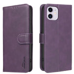 단색 송아지 가죽 질감 RFID 비건 가죽 휴대폰 케이스, iPhone XS Max용, iPhone 6 Plus/7 Plus/8 Plus용, iPhone 6 / 7 / 8용