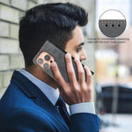 단색 송아지 가죽 질감 RFID 비건 가죽 휴대폰 케이스, iPhone XS Max용, iPhone 6 Plus/7 Plus/8 Plus용, iPhone 6 / 7 / 8용