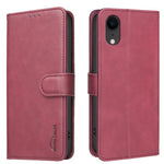 단색 송아지 가죽 질감 RFID 비건 가죽 휴대폰 케이스, iPhone XS Max용, iPhone 6 Plus/7 Plus/8 Plus용, iPhone 6 / 7 / 8용