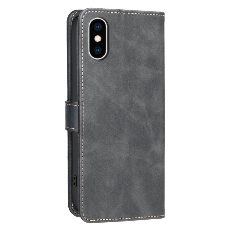 단색 송아지 가죽 질감 RFID 비건 가죽 휴대폰 케이스, iPhone XS Max용, iPhone 6 Plus/7 Plus/8 Plus용, iPhone 6 / 7 / 8용