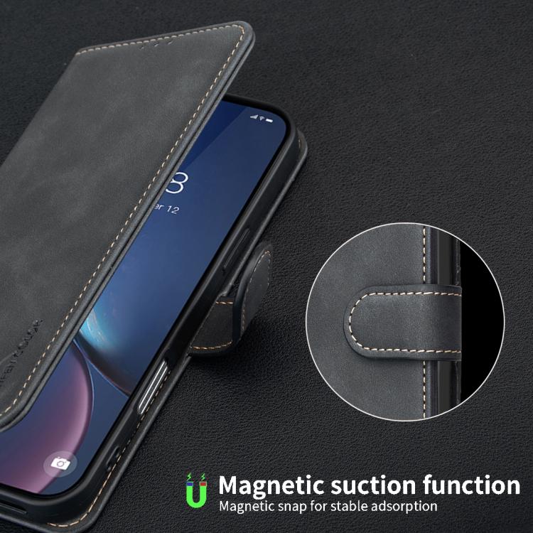 단색 송아지 가죽 질감 RFID 비건 가죽 휴대폰 케이스, iPhone XS Max용, iPhone 6 Plus/7 Plus/8 Plus용, iPhone 6 / 7 / 8용