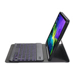 iPad Air 11 2024 / 2025 / Air 4 10.9인치 2020용 분리형 초슬림 백라이트 블루투스 키보드 보호 케이스, 스탠드 및 펜 슬롯 포함, A098BS