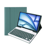 iPad Air 11 2024 / 2025 / Air 4 2020 / Air 5 2022용 A098B 분리형 ABS 초슬림 캔디 컬러 블루투스 키보드 보호 케이스, 스탠드 및 펜 슬롯 포함, A098B
