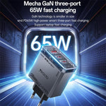 Yesido YC101 65W Mecha GaN Three-port Fast Charger, YC101