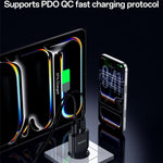 Yesido YC112 초슬림 20W 듀얼 포트 PD QC 고속 충전기, YC112