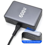 600W USB-C / 타입-C 및 USB-A 8포트 고출력 GaN 데스크탑 고속 충전기, EU 플러그, US 플러그, UK 플러그, AU 플러그
