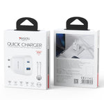Yesido PD45W USB 및 타입-C 듀얼 인터페이스 고속 충전기 세트, EU 플러그, UK 플러그, US 플러그
