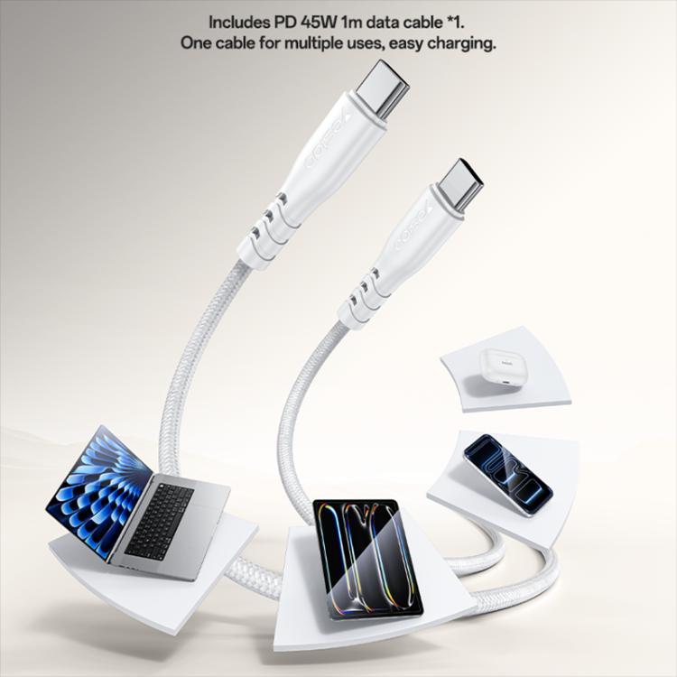 Yesido PD45W USB 및 타입-C 듀얼 인터페이스 고속 충전기 세트, EU 플러그, UK 플러그, US 플러그