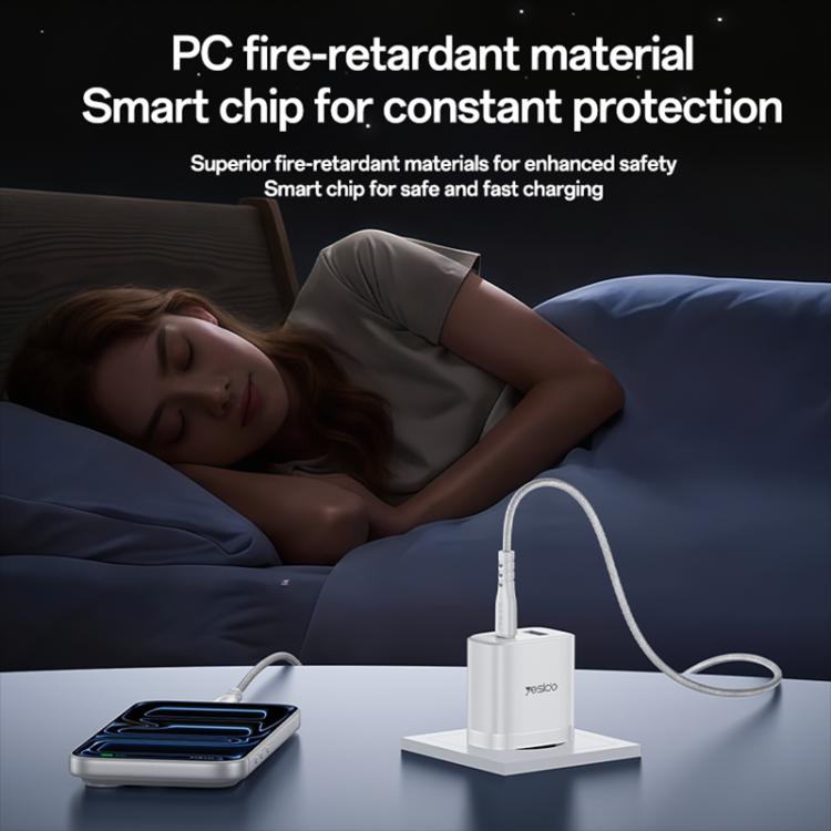 Yesido PD45W USB 및 타입-C 듀얼 인터페이스 고속 충전기 세트, EU 플러그, UK 플러그, US 플러그