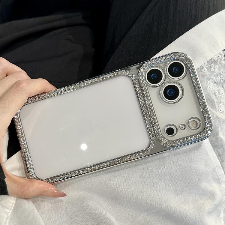 전기 도금 PC 하이브리드 TPU 라인스톤 휴대폰 케이스, 아이폰 17 프로 맥스용, 아이폰 17 프로용