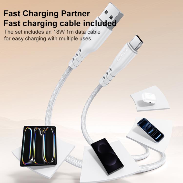Yesido 18W USB 단일 인터페이스 충전기 세트 USB to 타입-C 케이블 포함, EU 플러그, UK 플러그, US 플러그