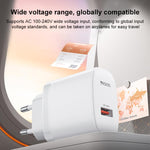 Yesido 18W USB 단일 인터페이스 충전기 세트 USB to 타입-C 케이블 포함, EU 플러그, UK 플러그, US 플러그