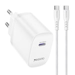 Yesido YC107 PD35W USB-C / 타입-C 단일 포트 고속 충전기 세트 타입-C to 타입-C 케이블 포함, YC107