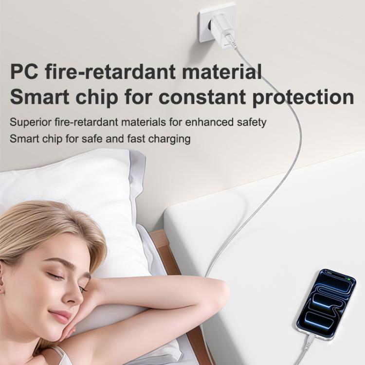 Yesido YC107 PD35W USB-C / 타입-C 단일 포트 고속 충전기 세트 타입-C to 타입-C 케이블 포함, YC107