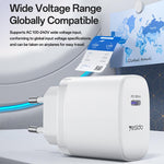Yesido YC107 PD35W USB-C / 타입-C 단일 포트 고속 충전기 세트 타입-C to 타입-C 케이블 포함, YC107