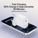 Yesido YC153 PD35W USB-C / 타입-C 단일 포트 고속 충전기 세트 타입-C to 타입-C 케이블 포함, YC153