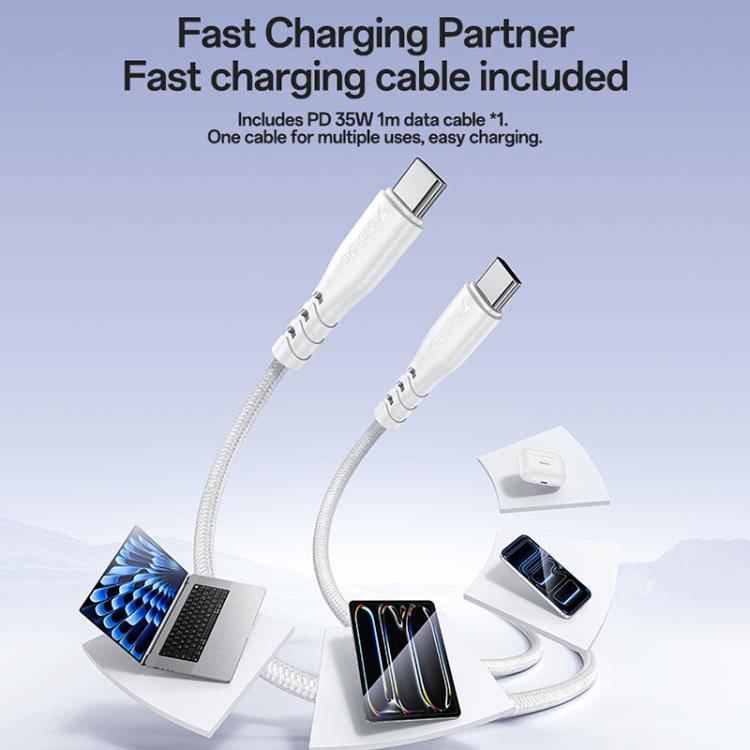Yesido YC153 PD35W USB-C / 타입-C 단일 포트 고속 충전기 세트 타입-C to 타입-C 케이블 포함, YC153