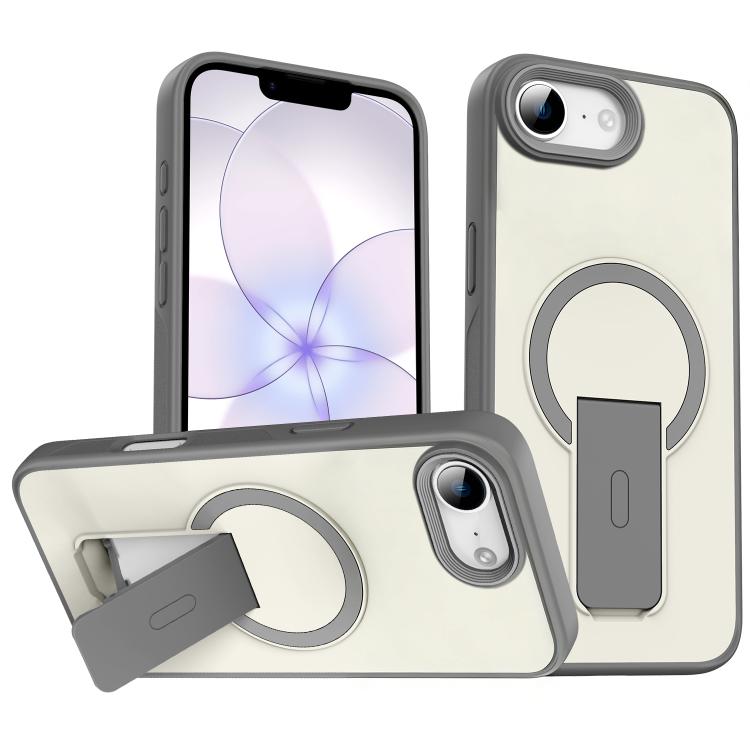 피부 느낌 보이지 않는 킥스탠드 MagSafe 휴대폰 케이스, 아이폰 16e / 17e용, 아이폰 17 프로 맥스용, 아이폰 17 프로용, 아이폰 17용, 아이폰 에어용