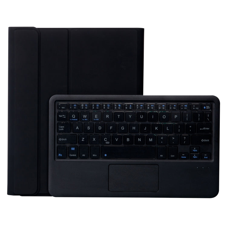 iPad Air 11 2024 / 2025 / Air 4 10.9인치 2020용 프레스드 스킨 텍스처 TPU 분리형 캔디 컬러 블루투스 키보드 보호 케이스, 스탠드, 펜 슬롯 및 터치 포함, T098B-A