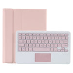 iPad Air 11 2024 / 2025 / Air 4 10.9인치 2020용 프레스드 스킨 텍스처 TPU 분리형 캔디 컬러 블루투스 키보드 보호 케이스, 스탠드, 펜 슬롯 및 터치 포함, T098B-A