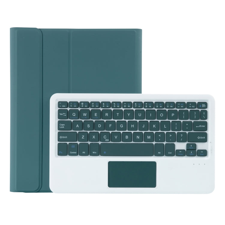 iPad Air 11 2024 / 2025 / Air 4 10.9인치 2020용 프레스드 스킨 텍스처 TPU 분리형 캔디 컬러 블루투스 키보드 보호 케이스, 스탠드, 펜 슬롯 및 터치 포함, T098B-A