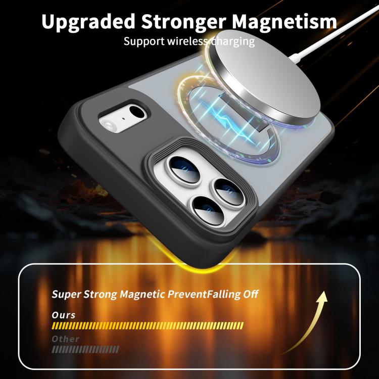 피부 느낌 보이지 않는 킥스탠드 MagSafe 휴대폰 케이스, 아이폰 16e / 17e용, 아이폰 17 프로 맥스용, 아이폰 17 프로용, 아이폰 17용, 아이폰 에어용