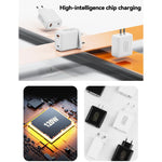 HX119 120W USB 및 Type-C 듀얼 인터페이스 고속 충전기, EU 플러그, UK 플러그, US 플러그