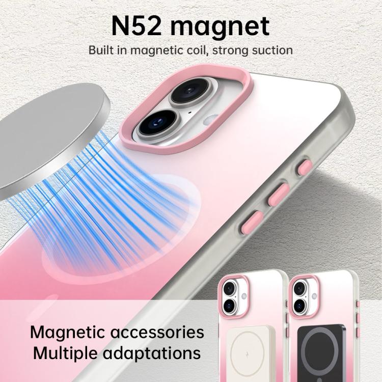 캔디 그라데이션 시리즈 3-in-1 하이브리드 자석 휴대폰 케이스, iPhone 17 Pro Max용, iPhone 17 Pro용, iPhone 17용, iPhone Air용, iPhone 16 Pro Max용, iPhone 16 Pro용, iPhone 16 Plus용, iPhone 16용